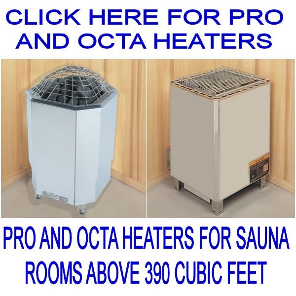 Amerec Pro and Octa Sauna Heaters 